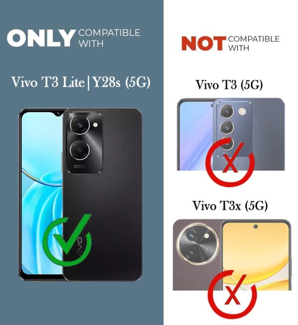 For Vivo T3 Lite 5G | Vivo Y28s 5G Back Cover (Hard Anti Yellow Clear Case | Drop & Camera Protection | Shockproof Polycarbonate) Online now