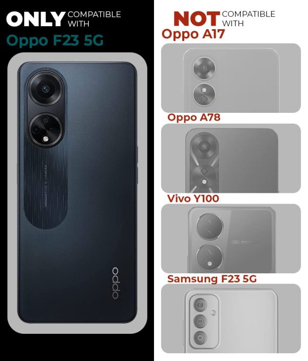 Designed Transparent Back Case for Oppo F23 5G Frosted Cover Matte Silicone TPU Discount