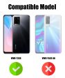 For Vivo Y33s Back Cover Case (PC - Crystal Clear | Flexible Glass Back | Camera Protection | Airbag Shockproof Grip) Online now