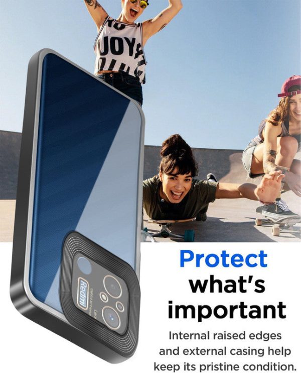 Transparent Camera Lens Protection Back Cover for Poco C55 Sale