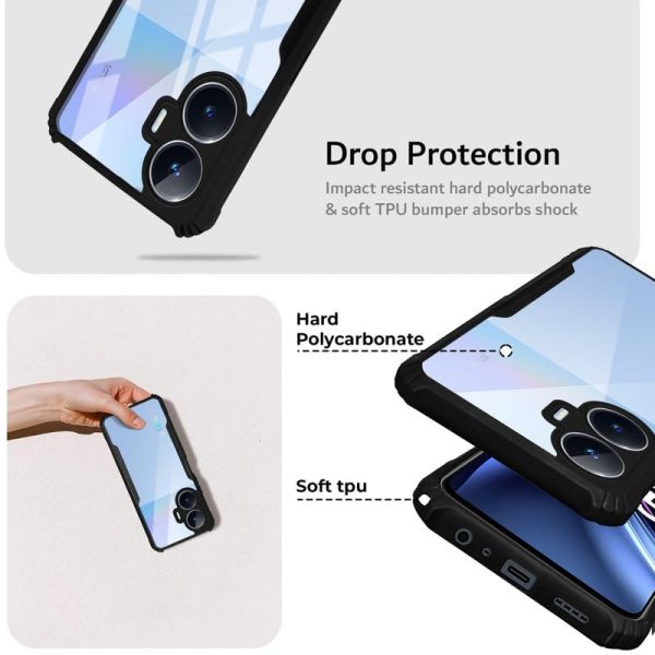 Premium Acrylic Transparent Back Cover for Realme Narzo N55 Online