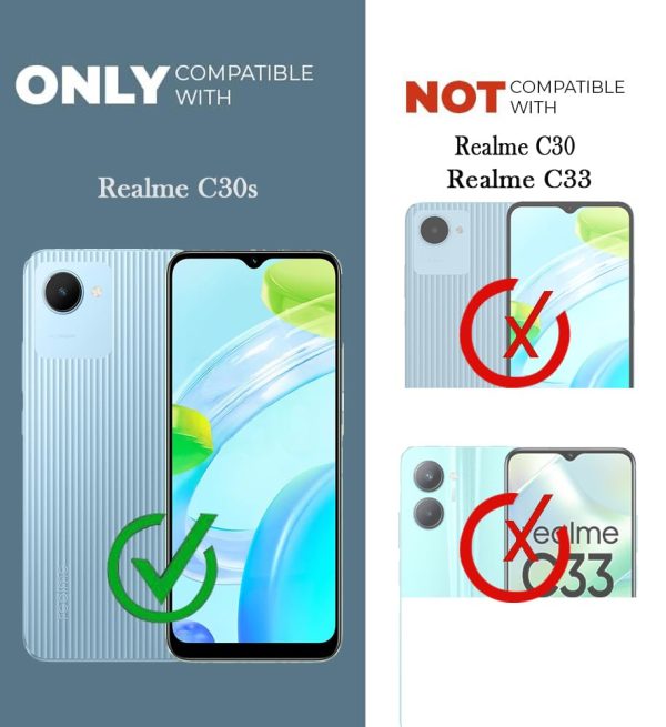 For Realme C30S Flip Cover Case (Professional Line Pattern| Magnetic Closure | Inner TPU | Inbuilt Stand & Pockets | Office Wallet Style Flip Cover) Online Sale