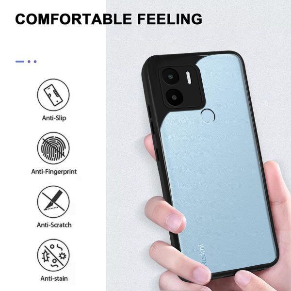 For Xiaomi Redmi A1 Plus | A2 Plus Back Cover Case (PC - Crystal Clear | Flexible Glass Back | Camera Protection | Airbag Shockproof Grip) Online Hot Sale