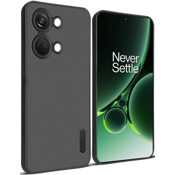 ZUNDO Dotted Silicon Back Case Cover for OnePlus Nord 3 5G | Camera Bumper Protection Back Cover [ Matte Black ] Supply