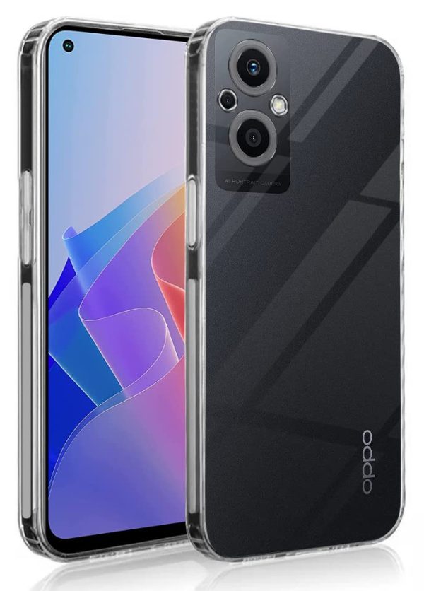 For Oppo F21 Pro 5G Back Cover Case (Silicone Crystal Clear | Pure Camera Protection | Soft and Flexible for Charger and Headphone sockets | Shockproof Bumpers) Supply