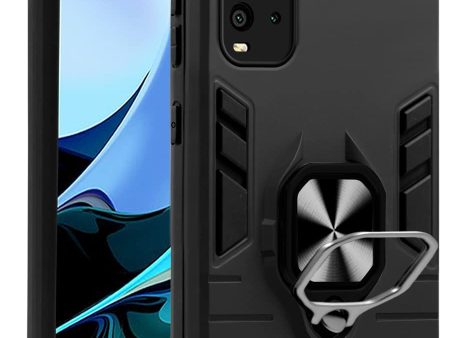 For Xiaomi Mi Redmi 9 Power Back Cover Case (Dual Layer Hybrid Armor | Ring Holder & Kickstand in-Built | 360 Degree Shockproof Protection) on Sale