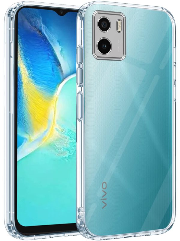 For Vivo Y15s (2021) | Y15A 2021 Back Cover Case (Silicone Crystal Clear | Pure Camera Protection | Soft and Flexible for Charger and Headphone sockets | Shockproof Bumpers) For Discount