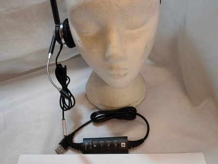 Accutone Monaural USB Headset with In-Line Controls Online now